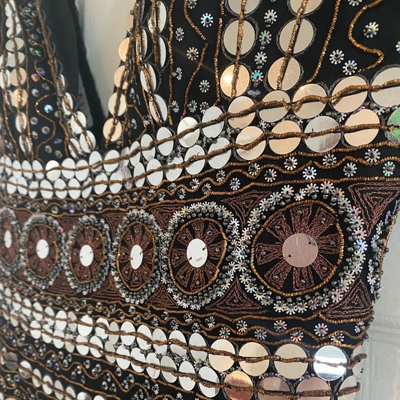 Scala Hand-Beaded Mini Dress - Picture 2 of 7